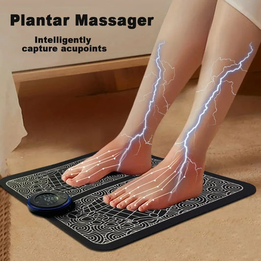 Tapis portatif de massage de pied d'EMS