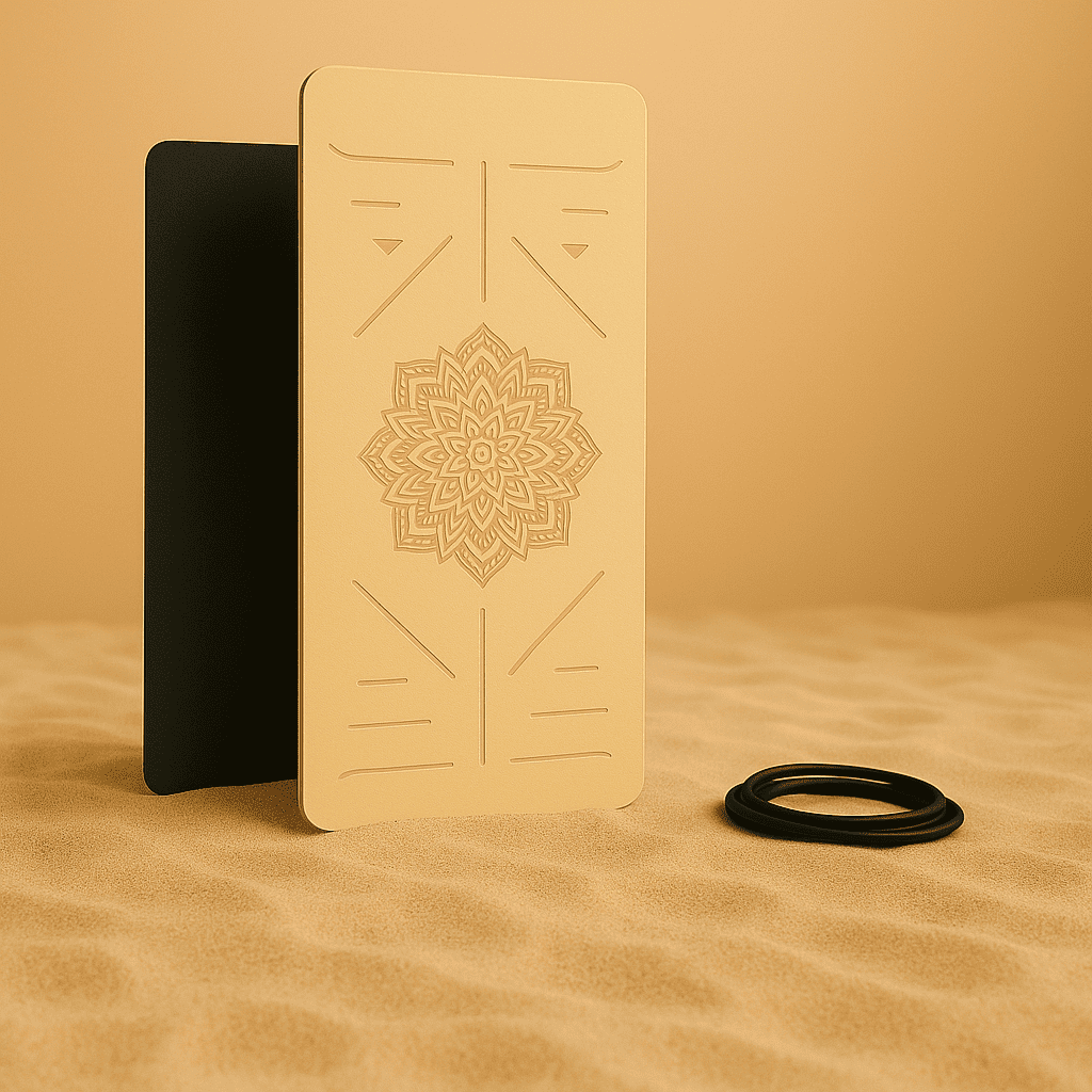 Tapis de Yoga Antidérapant avec Marquage – Écologique & Confortable Relax Vallée