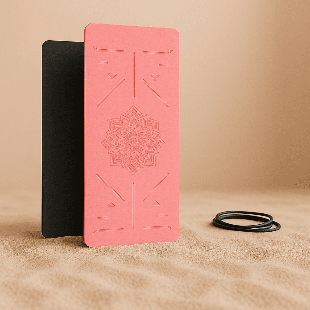 Tapis de Yoga Antidérapant avec Marquage – Écologique & Confortable Relax Vallée