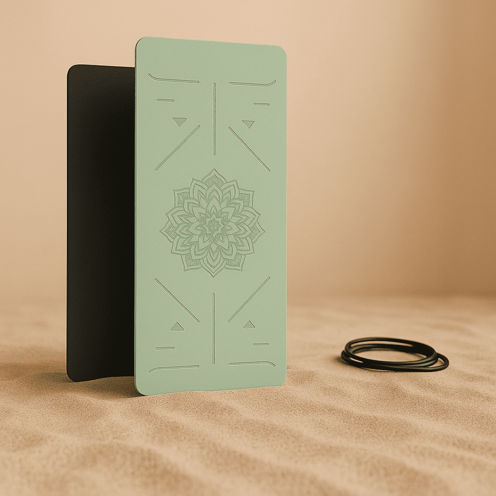 Tapis de Yoga Antidérapant avec Marquage – Écologique & Confortable Relax Vallée